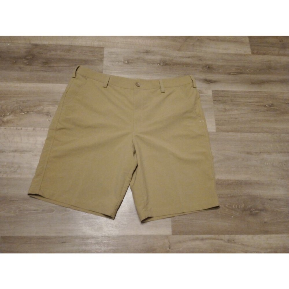 Under Armour Khaki Tan Leaderboard Shorts Style # 1236343